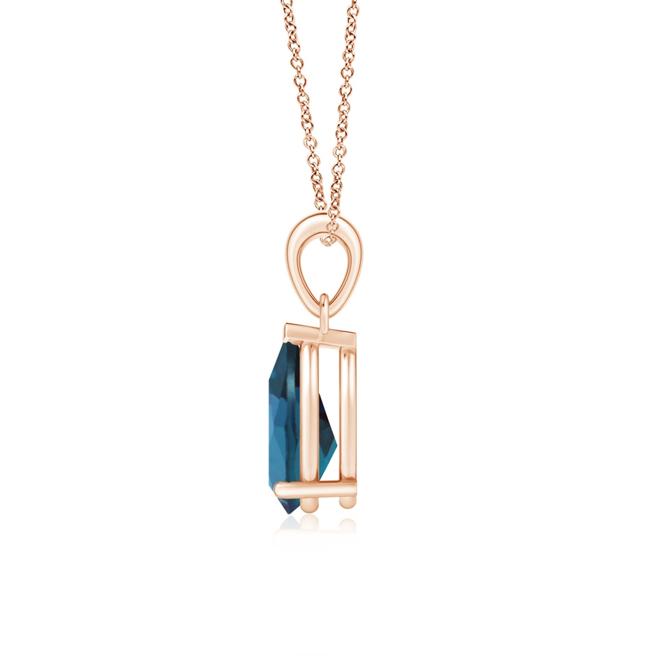 10x7mm Labgrown Pear-Shaped Lab-Grown Alexandrite Solitaire Pendant in 18K Rose Gold side 199