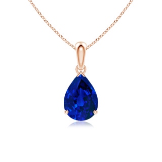 Pear Lab-Grown Lab Grown Blue Sapphire