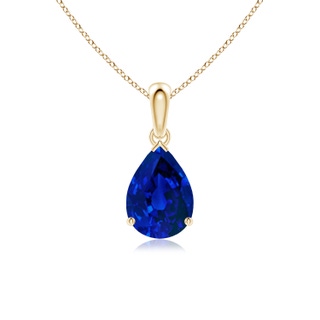 Pear Lab-Grown Lab Grown Blue Sapphire
