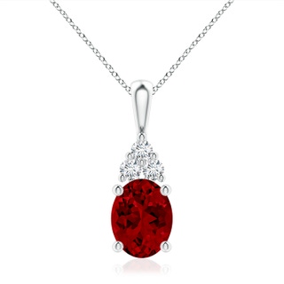 Oval Lab-Grown Lab Grown Ruby