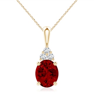 Oval Lab-Grown Lab Grown Ruby