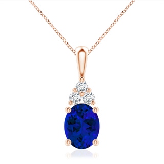 Oval Lab-Grown Lab Grown Blue Sapphire