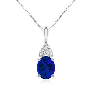 Oval Lab-Grown Lab Grown Blue Sapphire