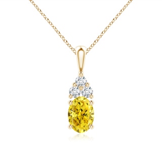 Oval Fancy Intense, VS Lab Grown Yellow Diamond