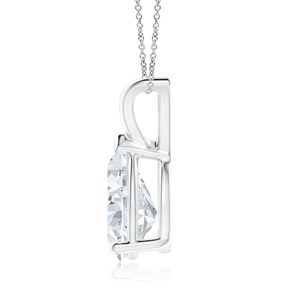 11x7mm FGVS Lab-Grown V-Bale Pear-Shaped Diamond Solitaire Pendant in P950 Platinum side 199
