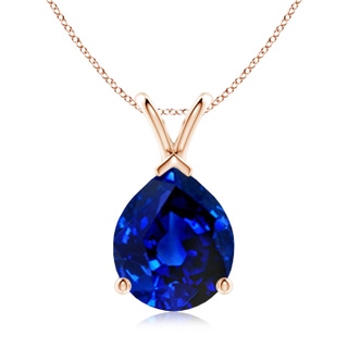 Pear Lab-Grown Lab Grown Blue Sapphire