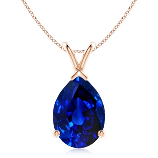 Pear Lab-Grown Lab Grown Blue Sapphire