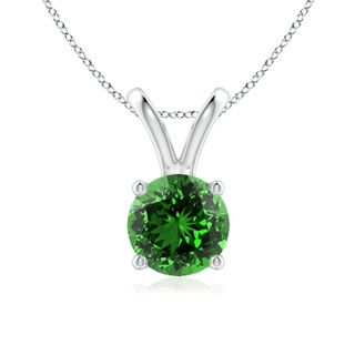 Round Lab-Grown Lab Grown Emerald