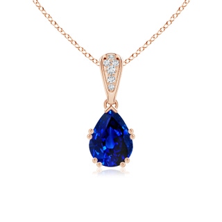 Pear Lab-Grown Lab Grown Blue Sapphire