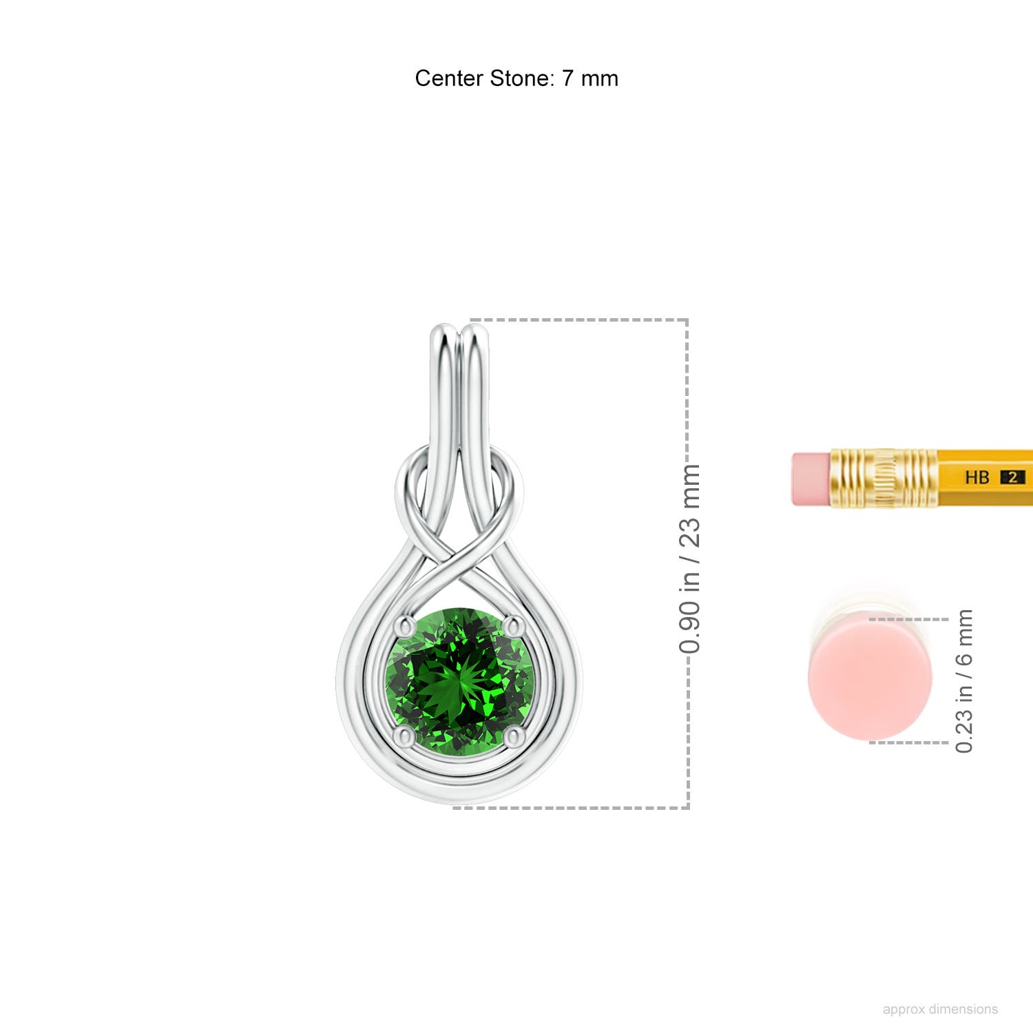 Premium - Lab-Grown Emerald / 1.2 CT / 14 KT White Gold