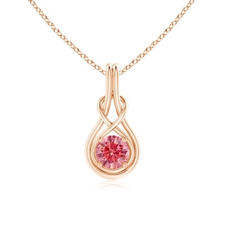 Round Fancy Intense, VS Lab Grown Pink Diamond