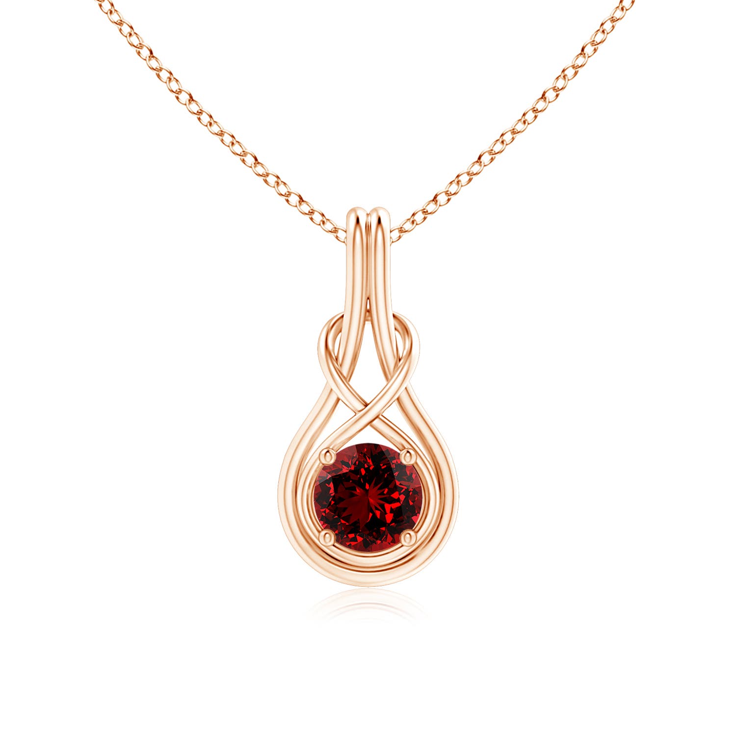 Premium - Lab-Grown Ruby / 1 CT / 14 KT Rose Gold