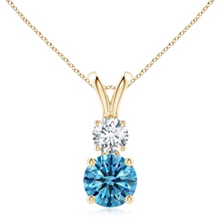 Round Fancy Intense, VS Lab Grown Blue Diamond