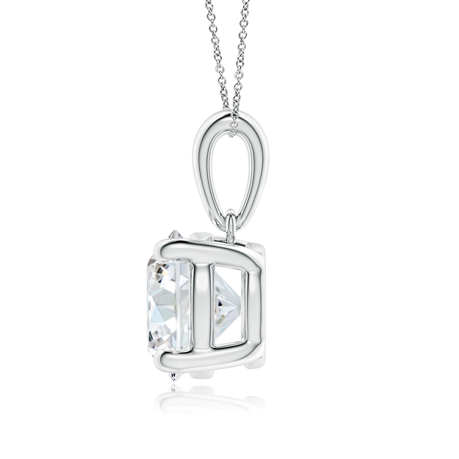 7.4mm FGVS Lab-Grown Classic Round Diamond Solitaire Pendant in P950 Platinum side 199