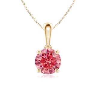 Round Fancy Intense, VS Lab Grown Pink Diamond