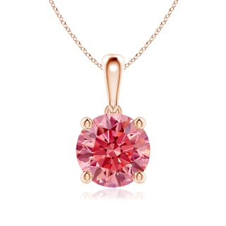 Round Fancy Intense, VS Lab Grown Pink Diamond