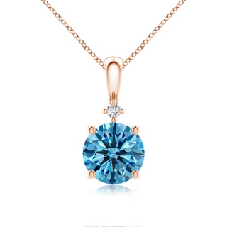 Round Fancy Intense, VS Lab Grown Blue Diamond