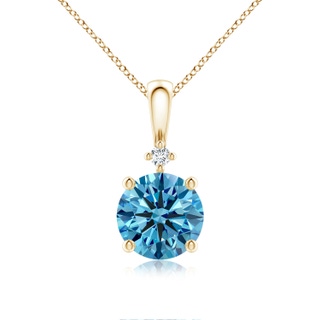 Round Fancy Intense, VS Lab Grown Blue Diamond