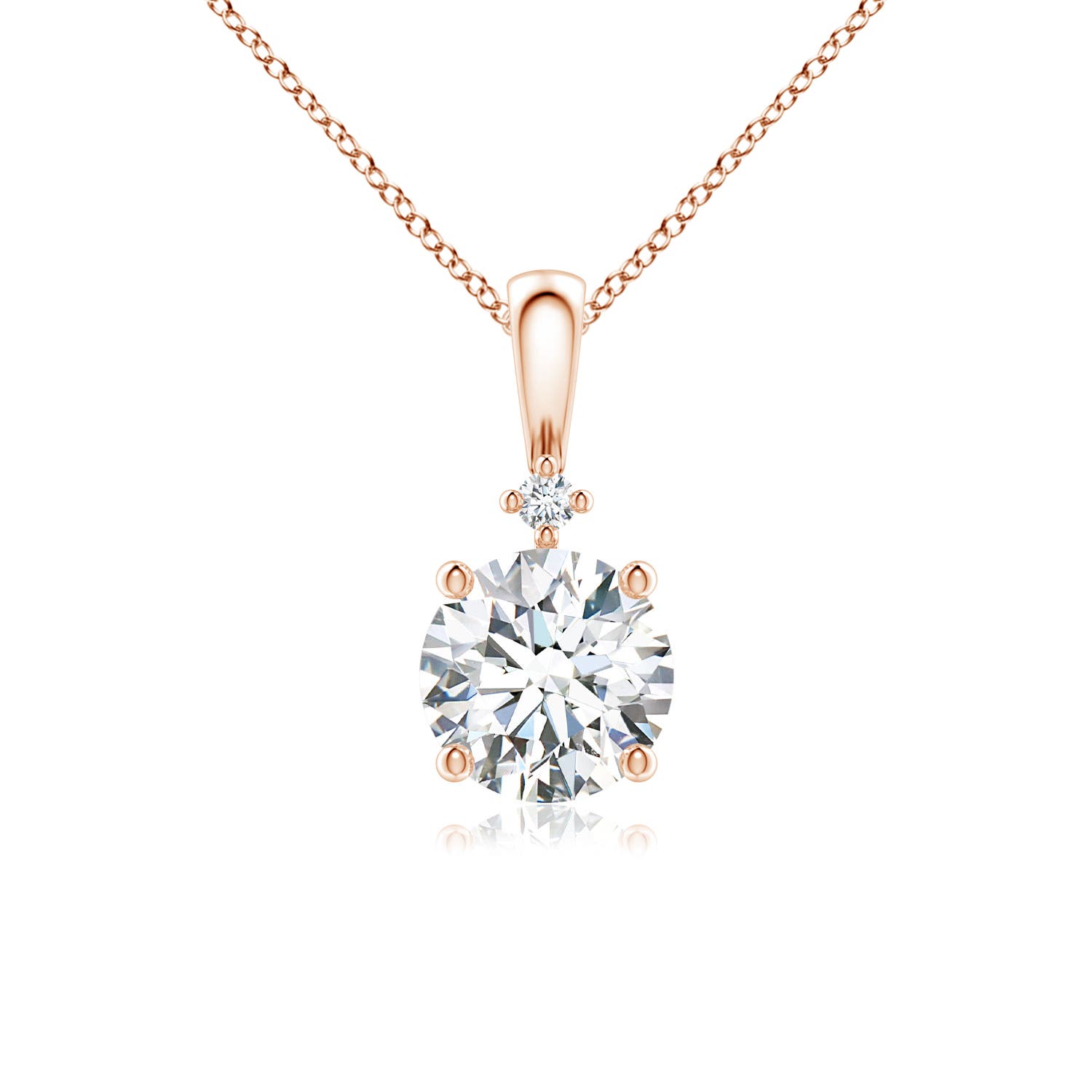 F-G, VS / 1.01 CT / 14 KT Rose Gold