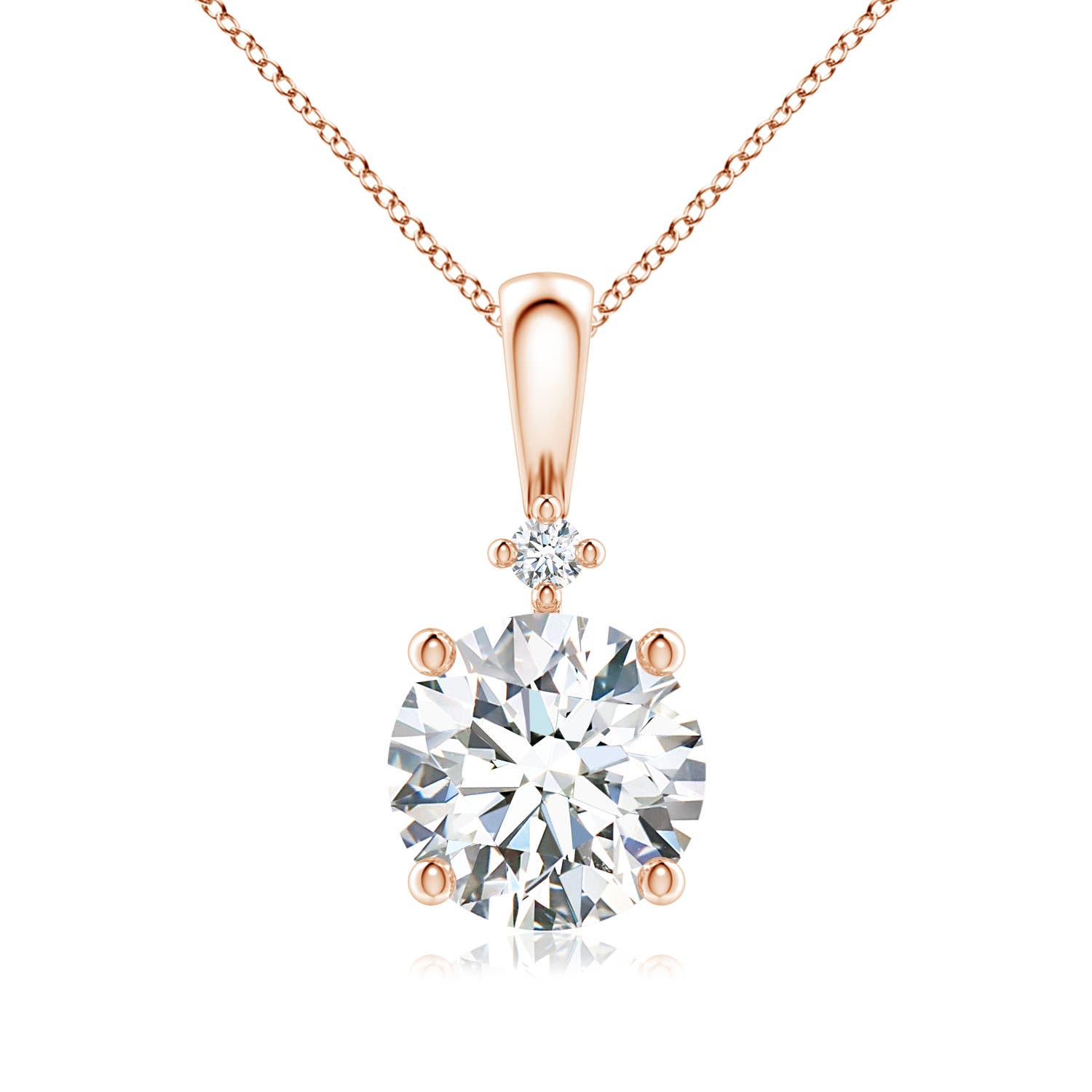 F-G, VS / 2.03 CT / 14 KT Rose Gold