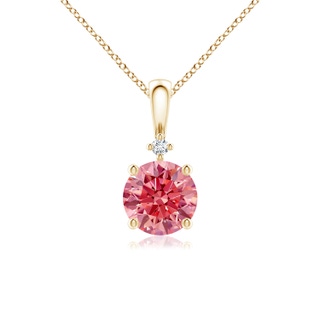 Round Fancy Intense, VS Lab Grown Pink Diamond