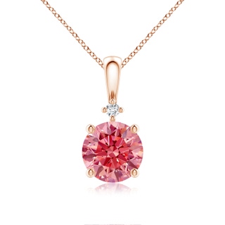 Round Fancy Intense, VS Lab Grown Pink Diamond