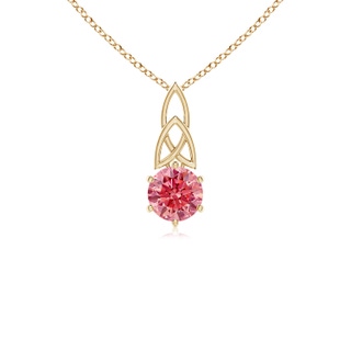 Round Fancy Intense, VS Lab Grown Pink Diamond