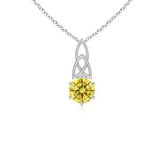 Round Fancy Intense, VS Lab Grown Yellow Diamond