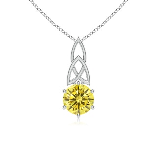 Round Fancy Intense, VS Lab Grown Yellow Diamond