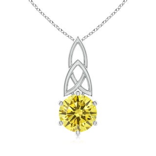 Round Fancy Intense, VS Lab Grown Yellow Diamond