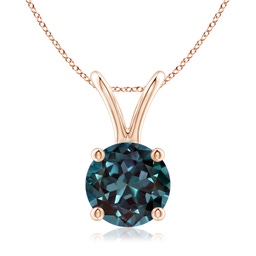 Rose Gold Lab Grown Alexandrite Necklaces & Pendants
