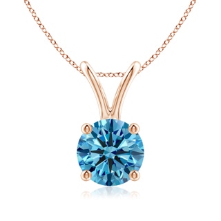 Round Fancy Intense, VS Lab Grown Blue Diamond