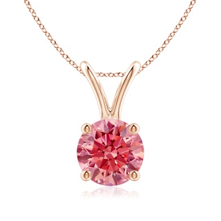 Round Fancy Intense, VS Lab Grown Pink Diamond