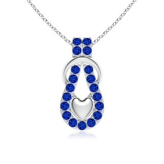 Round Lab-Grown Lab Grown Blue Sapphire