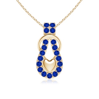 Round Lab-Grown Lab Grown Blue Sapphire