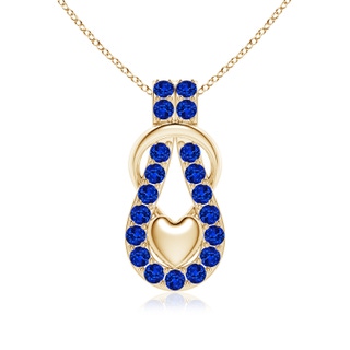 Round Lab-Grown Lab Grown Blue Sapphire