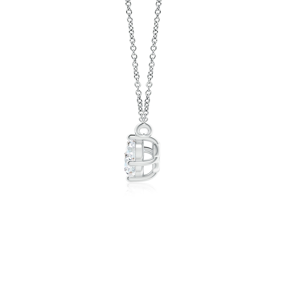 4mm FGVS Lab-Grown Classic Trio Diamond Necklace in P950 Platinum side 199