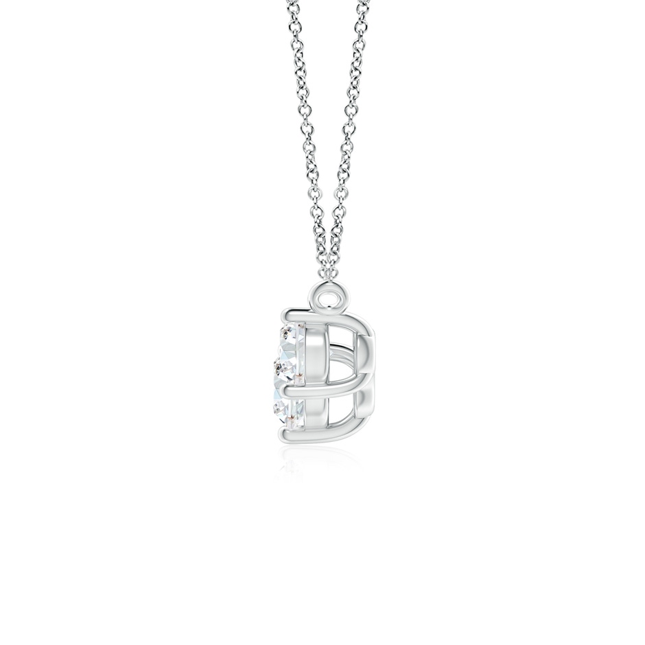 5mm FGVS Lab-Grown Classic Trio Diamond Necklace in P950 Platinum side 199