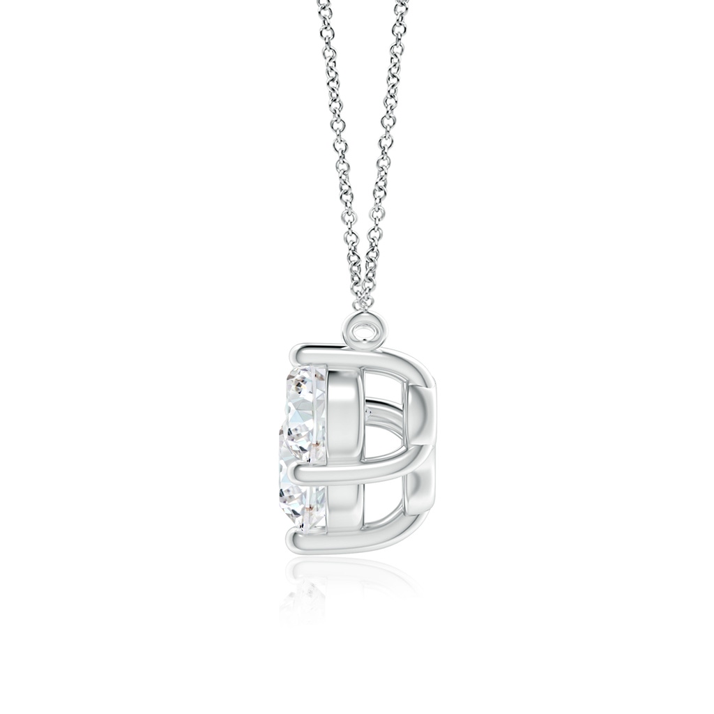 7mm FGVS Lab-Grown Classic Trio Diamond Necklace in P950 Platinum - side 199