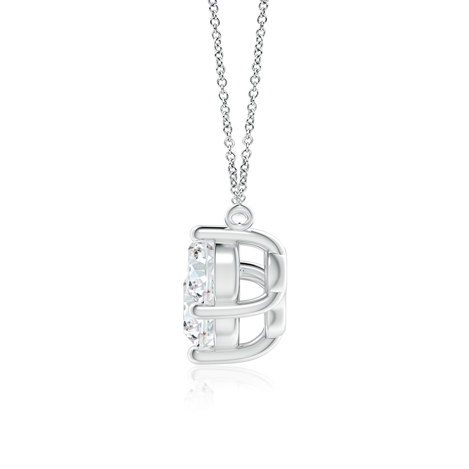 7mm FGVS Lab-Grown Classic Trio Diamond Necklace in White Gold side 199