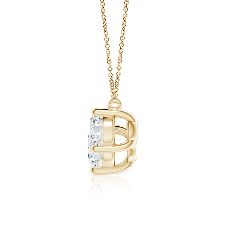 7mm FGVS Lab-Grown Classic Trio Diamond Necklace in Yellow Gold side 199