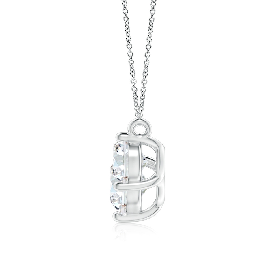 8.1mm FGVS Lab-Grown Classic Trio Diamond Necklace in White Gold side 199