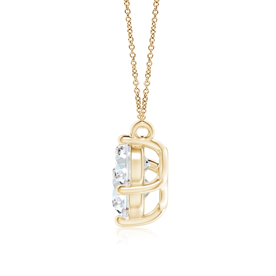 8.1mm FGVS Lab-Grown Classic Trio Diamond Necklace in Yellow Gold side 199