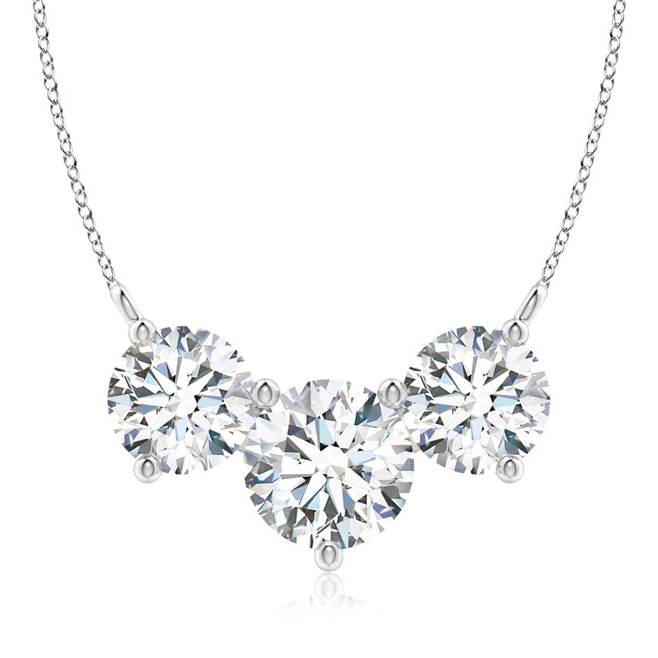 9.2mm FGVS Lab-Grown Classic Trio Diamond Necklace in P950 Platinum 