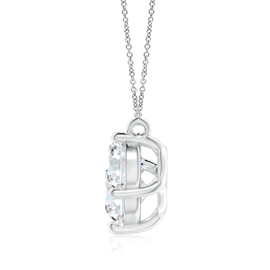 9.2mm FGVS Lab-Grown Classic Trio Diamond Necklace in P950 Platinum side 199