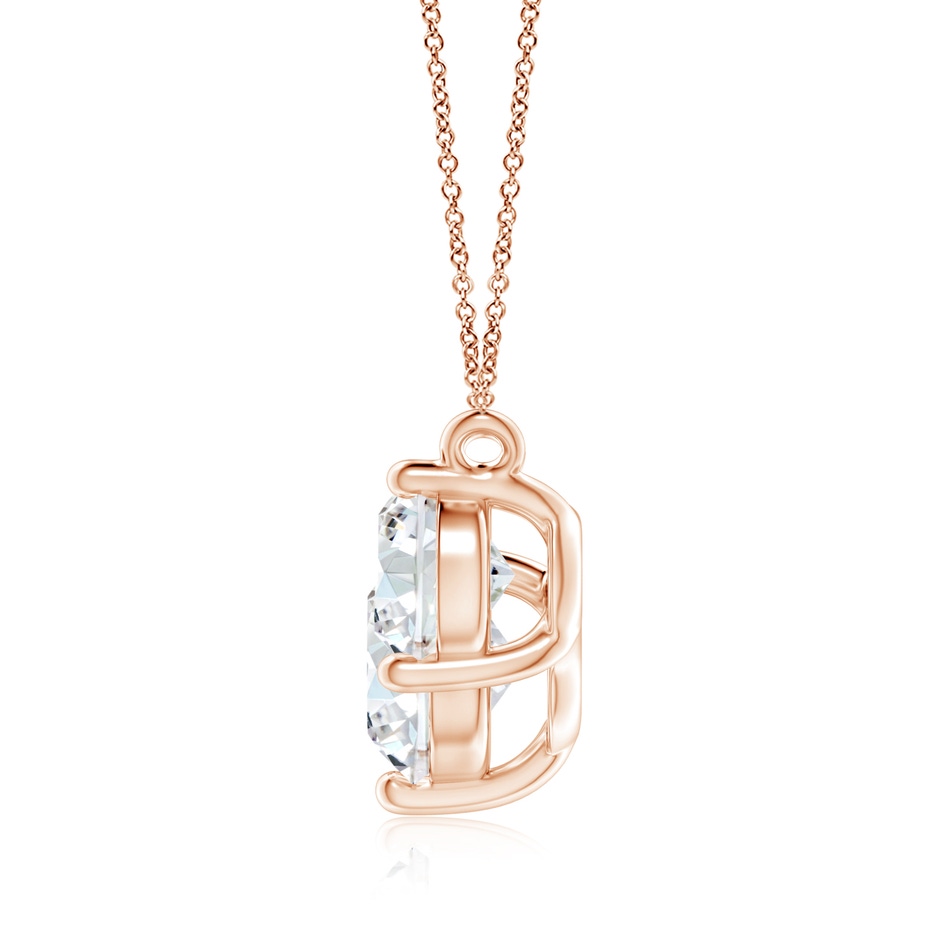 9.2mm FGVS Lab-Grown Classic Trio Diamond Necklace in Rose Gold side 199