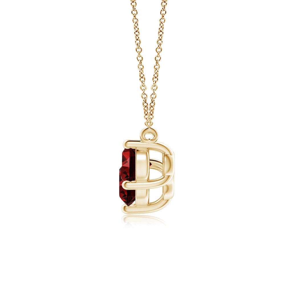 6mm Labgrown Lab-Grown Classic Trio Ruby Necklace in Yellow Gold - side 199
