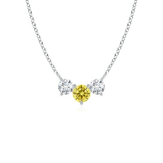 Round Fancy Intense, VS Lab Grown Yellow Diamond