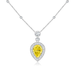 Pear Fancy Intense, VS Lab Grown Yellow Diamond