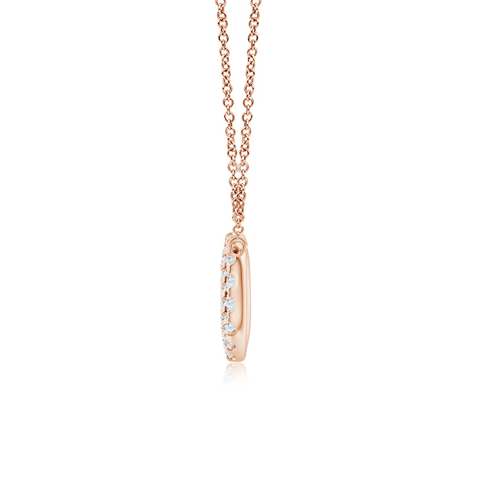 1.8mm FGVS Lab-Grown Diamond Infinity Pendant Necklace in Rose Gold side 199
